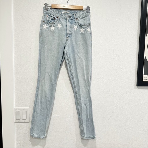 GRLFRND Karolina All Time High Star Skinny 100% Cotton Jeans sz 24 - Picture 1 of 6